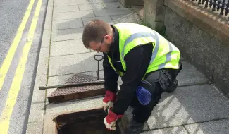 SHEAP district heating scheme worker 