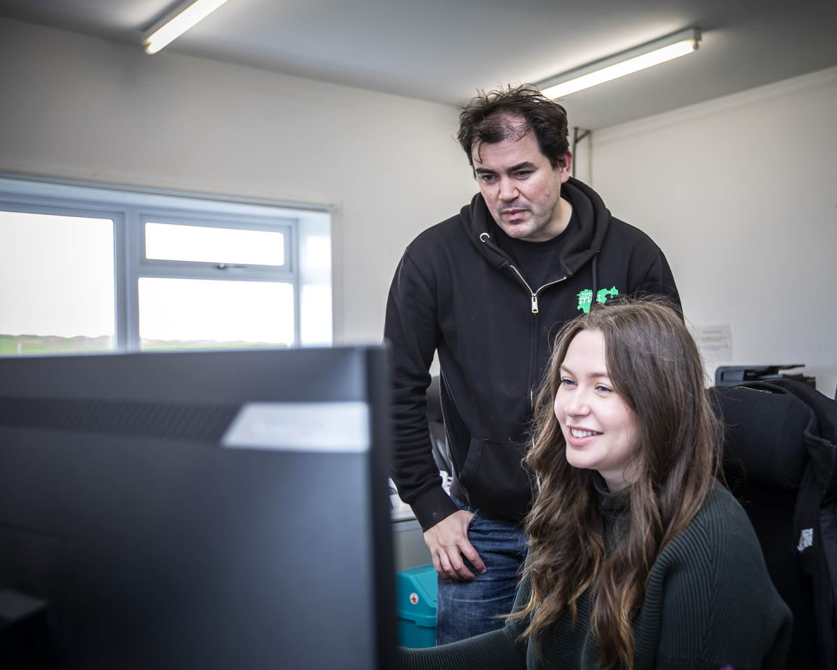 Tiree Community Development Trust Phyl Meyer, General Manager Of The Trust And Emma Leslie