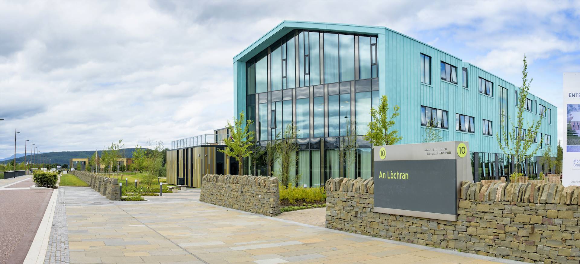 Front of HIE's building on Inverness Campus 